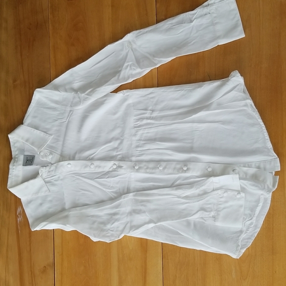 Tristan White Button Down Shirt - Picture 1 of 6